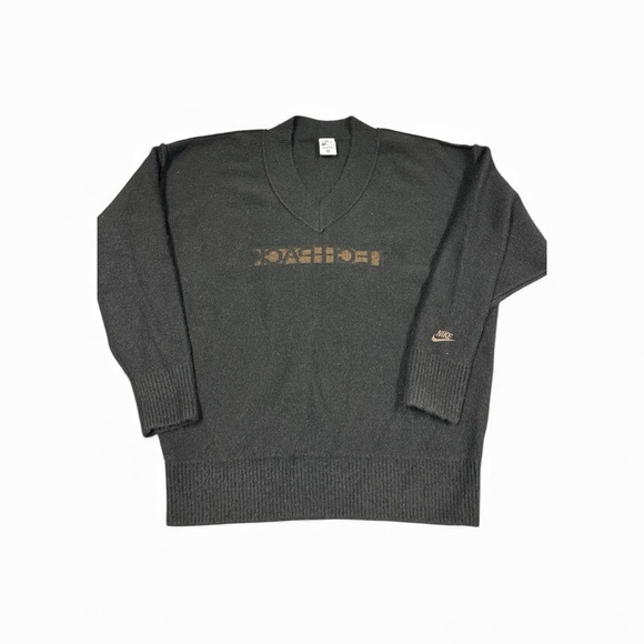 Nike Other - Nike Sportswear Tech Pack Knit Sweater Mens M Black Pullover V Neck Oversized